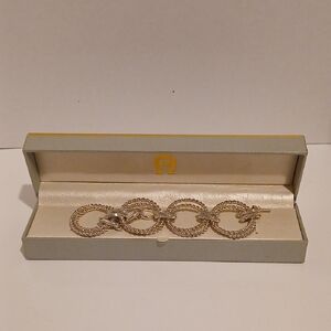 Etienne Aigner Silver Chain Bracelet